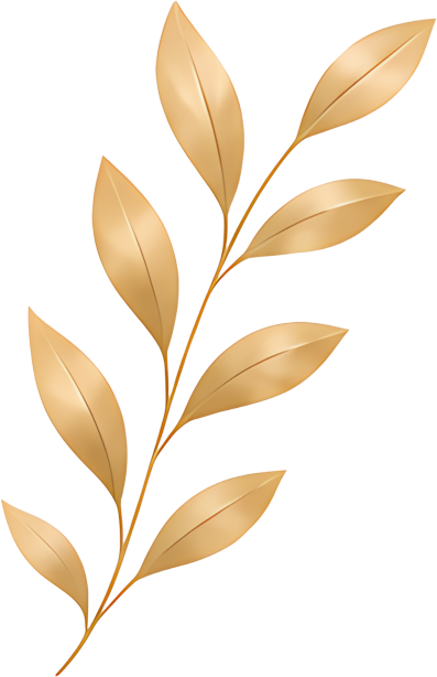 golden leaves plant branch decorative pattern minimalist style natural element golden golden yellow
