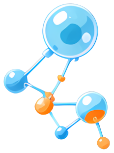 molecular structure atomic model chemical bond bal-and-stick model blue atom