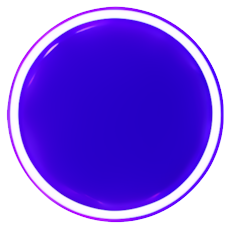 blue circular solid color glowing soft edge