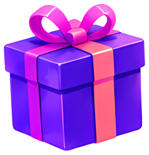 gift box purple pink bow festive present wrapped nicely