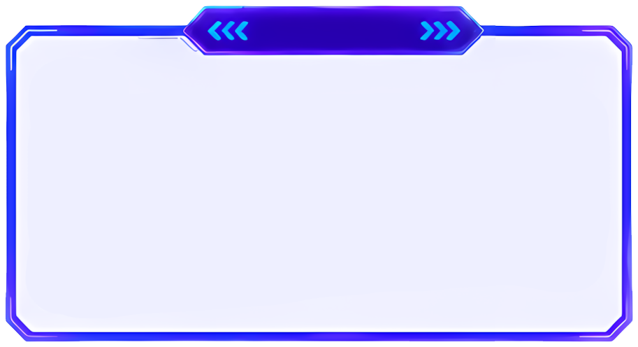 border blue tech-style rectangle decoration Patterns text box