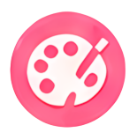 icon pink drawing board