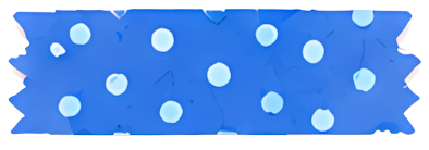 sticker tape polka dot blue