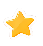 star yellow icon pentagram graphic Art & Design