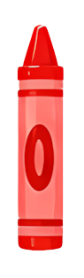 red crayon zero digit blurry image children's drawing stationery item