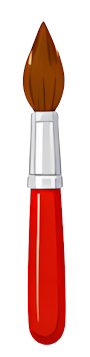 brush red white flame painting tool texture