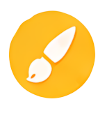 icon yellow brush