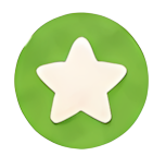 icon star favorite green