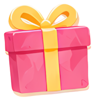 gift pink yellow ribbon PRESENT box festive