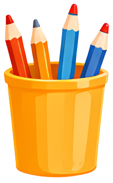 pencils yellow cup stationery colored pencils school supplies