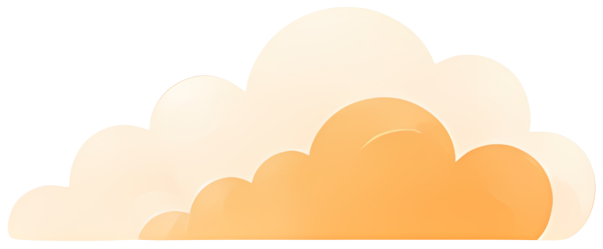 cloud orange soft s sky illustration