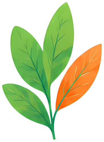 green leaf orange leaf plant nature illustration Plants
