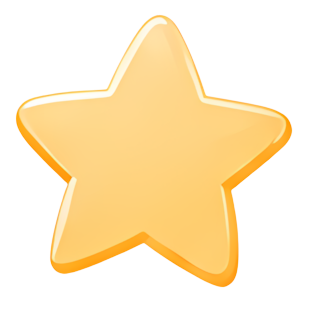 star yellow five-pointed icon decoration Art & Design