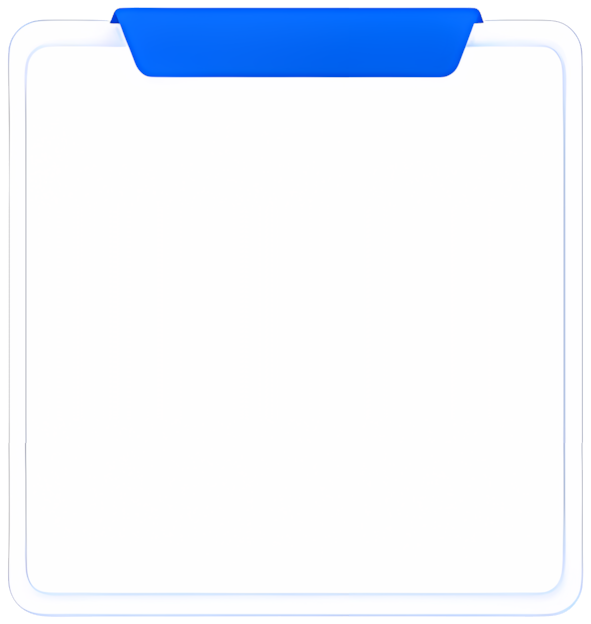 blank card blue tag white background minimalist design rounded corners blue 