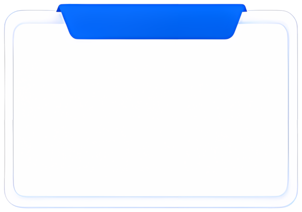 blue label blank area rectangular frame top decoration minimalist design blue 