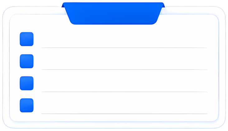 checklist to-do list note tasks blue icon blue 