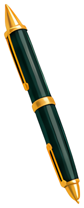pen black gold writing tool stationery