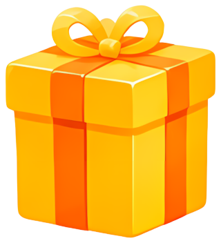 gift box yellow ribbon festival wrapping
