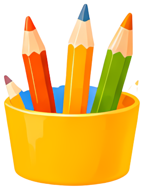 pencils yellow cup colored pencils stationery school supplies