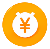 icon circular yellow money