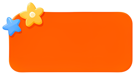 orange background star decoration blue star yellow star rounded rectangle Christmas Eve Western Traditional Festivals Festivals Title Bar
