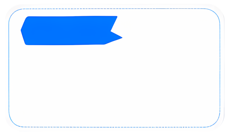 blue arrow tag blank rectangle Art & Design 