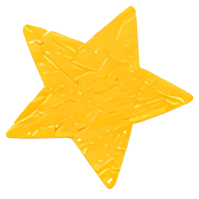 star yellow five-pointed icon graphic Art & Design