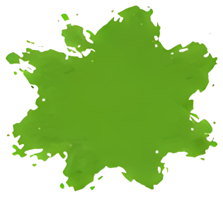 green splash ink abstract irregular icon