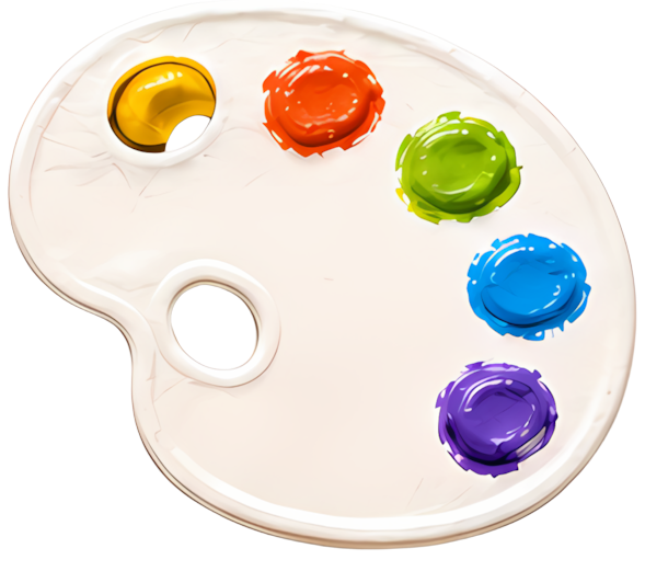 palette paint art tool creative art color