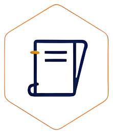 hexagon icon dark background outline abstract symbol Art & Design