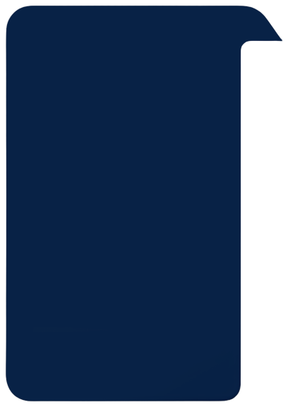 dark blue rectangle curl corner minimalist abstract icon Tag
