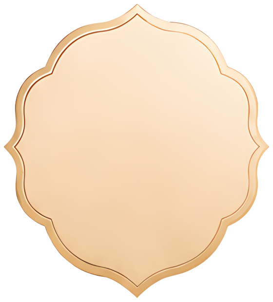 golden badge decorative border vintage style circular pattern soft gradient Title Bar tag Ancient Chinese style