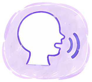 voice speaking sound wave avatar icon Art & Design